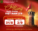 CHÀO MỪNG QUỐC KHÁNH VIỆT NAM 2/9