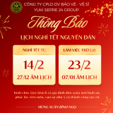 THÔNG BÁO LỊCH NGHỈ TẾT BÍNH NGỌ 2026