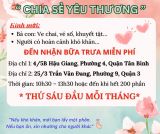 CHIA SẺ YÊU THƯƠNG - BỮA TRƯA THÂN ÁI